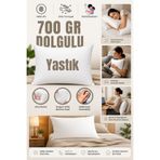 Elyaf Sepeti 1 Adet Silikon Boncuk Elyaf Dolgulu Yastık, Yumuşak, Nonwoven Vakumlu 50x70