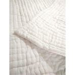 Elyaf Sepeti %100 Doğal Yünden El Dikimi Bebek Yün Yorganı - 100 x 150 cm - Beyaz