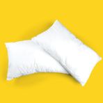Elyaf Sepeti 2 Li Boncuk Silikon Elyaf Dolgulu Elyaf Yastık 1000 gr dolgulu 50x70 cm - 50 x 70 cm - Beyaz
