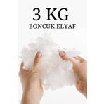Elyaf Sepeti 3 Kg Silikon Beyaz Kaliteli Saf Boncuk Elyaf Yastık Dolgusu Amigurumi Dolgusu Beyaz3