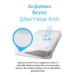 Elyaf Sepeti Fermuarlı Su Geçirmez Yatak Kılıfı Yatak Şiltesi Kılıfı (LÜTFEN YATAK YÜKSEKLİĞİNİ BELİRTİNİZ)