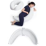 Elyaf Sepeti XL Emzirme Yastığı Ve Hamile Yastığı Bebek Destek Minderi, Hamile Yastığı, Pamuklu Kumaş, 200 x70 cm