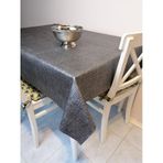 Elyaflı Pvc Muşamba - Desenli Silinebilir Masa Örtüsü Mrl 50 D Siyah