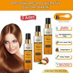 Elysian Essence Organik Argan & Keratin Sıvı Saç Kremi 3'lü Set – Durulanmayan Bakım Spreyi 150 ml