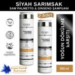 Elysian Essence Saw Palmetto & Siyah Sarımsak & Panax Ginseng Şampuanı 2 Adet | Copper Peptidli Saç Dökülmesine Karşı Bakım 300 ml
