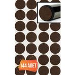 Elysian Yapışkanlı Mobilya Masa Sandalye Parke Zemin Ayak Koruyucu Kaydırmaz Keçesi 15 Mm (144'LÜ PAKET)