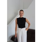 Elysira Büzgülü Sandy Kumaş Örme Kadın Bluz
