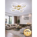 Elysium Model Gold Ledli 3 Renk Modu Kristal Salon Mutfak Yatak Çocuk Odası Avize - Altın