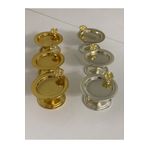 Elzemm store 3 GOLD 3 GÜMÜŞ RENK 6 LI JAPON GÜLLÜ MAKARONLUK KAHVE YANI LOKUMLUK SUNUMLUK
