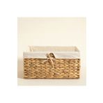 ELZEY HOME Hasır Örgü Kulplu Iç Korumalı Sepet S 37x23 Cm Naturel