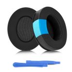 ELZO Audio-Technica ATH M50XBT M50X M40X için Yedek Pedler, HyperX Cloud/Flight/Alpha/Stinger SteelSeries Arctis 7X/9X/Pro Ses Kulaklıkları için Yedek Pedler (Siyah Soğutma Jel)