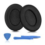ELZO Sony WH-1000XM3 (WH1000XM3) için Profesyonel Yedek Kulak Yastığı, Kulak Üstü Kulaklıklar, Yumuşak Protein Deri Kulak Pedleri, Gürültü Yalıtımı, Bellek Köpüğü, Ek Kalınlık (Siyah)