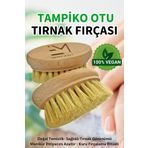 EM AMANOS BEAUTY %100 Vegan Tampiko Otu Tırnak Fırçası Doğal Temizlik Sağlıklı Tırnak Görünümü Kuru Fırçalama Ritüeli