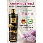 EM AMANOS BEAUTY Kadın Duş Jeli - Paris Kokusu - Doğal Bitki Özleri Hyaluronik Asit Ve B5 Vitamini Içerir