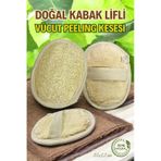 Em Amanos Beauty Oval Doğal Kabak Lifi Vücut Peeling Kesesi