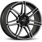 EM19 Inç 5X112 Mercedes E200 C200 Siyah Elmas Kesim Jant Modeli (4 Adet) - Black Diamond