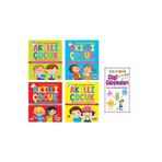 Ema Çocuk Akıllı Çocuk Gelişim Etkinlikleri 4lü Set + Çıkartmalı Çizgi Çalışmaları (+3)