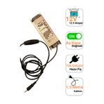 Ema Dükkan 12V 12.5A Ultra Slim LED Trafo Anahtarlı Fişli 150W İnce Kasa LED Sürücü Adaptör
