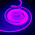Ema Dükkan 20 Metre 220 Volt Mor Neon Led Tak Çalıştır 8x16mm Esnek Hortum Led Suya Dayanıklı Şerit Aydınlatma