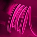 Ema Dükkan 3 Metre 220 Volt Pembe Neon Led Tak Çalıştır 8x16mm Esnek Hortum Led Suya Dayanıklı Şerit Aydınlatma