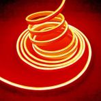 Ema Dükkan 3 Metre 220 Volt Turuncu Neon Led Tak Çalıştır 8x16mm Esnek Hortum Led Suya Dayanıklı Şerit Aydınlatma
