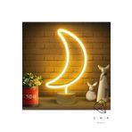 Ema Dükkan Ay Dede Neon Led Işıklı Usbli Gece Lambası Pilli Neon Led Işıklı Masa Lambası Dekoratif Aydınlatma