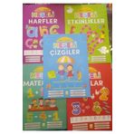Ema Kitap Neşeli Harfler, Matematik, Çizgiler, Etkinlikler, Sayılar Seti 5 Kitap