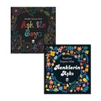 Ema Kitap Renklerin Aşkı & Aşk ile Boya Büyüklere Boyama Kitabı Seti 2 Kitap 72 Sayfa Türkçe