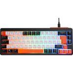 Emachines EAK810 Oyuncu Klavyesi Rainbow Aydınlatma Mini Klavye Türkçe Q Gaming Klavye - Siyah