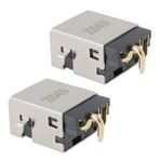 eMagTech 2 adet DC Power Jack şarj bağlantısı, MSI GF65 ile uyumlu, ince 9sexr-229fr MS-16W1 oyun dizüstü bilgisayarı, 16,8 x 13,7 mm DC güç fişi ile uyumlu