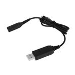 eMagTech 2 Adet Tıraş Jilet USB Şarj Kablosu Jilet 6 V Şarj Kablosu Braun 3080 5514 5515 MGK3040 3060 100 cm Siyah ile Uyumlu