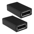 eMagTech 2 Parça DisplayPort çoğaltıcı DP kadın DP kadın çoğaltıcı dönüştürücü uzatma adaptörü bilgisayar dizüstü monitör televizyon projektör siyah