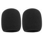 eMagTech Shure SM58 PGA48-XLR PGA48 SM58 SM58 Beta58A SM48 SM58-S SM58-CN Top Tipi Mikrofon ile Uyumlu 2 Adet SM58 Mikrofon Pop Filtresi Değiştirme 7.6x6.5cm Siyah