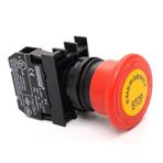 Emas B200E-E Kırmızı 22x40 mm Acil Stop Butonu