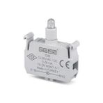 Emas CB5 12-30V AC/DC Beyaz Ledli Butonluk