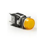 Emas D080YXS 16 mm Sarı D Tipi Led Yuvarlak Sinyal Lambası