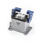Emas EBM06PD12 Metal 6 Kontak 16A Yandan Girişli 2 Mandallı Duvar Tipi Priz
