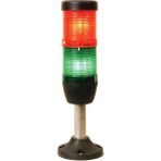 Emas IK52F220XM03 K Serisi Iki Katlı 220V Ac Flaşör 100MM Borulu Plastik Ayaklı LED Kolon 50MM
