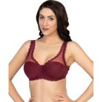 Emay 172B Bordo Pedli Dantelli Balenli Minimizer Sütyen