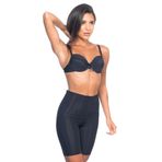 Emay 2817 Lazer Kesim Paçalı Siyah Kadın Boxer Korse