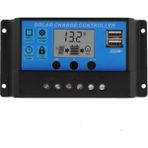 Emay Center 10A Solar Şarj Kontrol Cihazı Regülatörü Çift USB 12V-24V Güneş Paneli Şarj Regülatörü