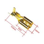 Emay Center 5 Adet SF1D İzolesiz Dişi Fiş Terminal Soket Kablo Ucu Metali 4.8mm Klemens