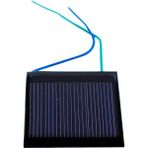 Emay Center Küçük Mini Güneş Paneli 4 x 4 cm 3V 0,1A + ve - Uç Kablolu