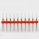 Emay Center Pcb Matkap Ucu 0.4 mm Tungsten Mikro Karbür 10'lu 18 Shank Spiral Flüt - 0,4mm