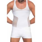 Emay Erkek Korse Atlet - Beyaz - 2XL