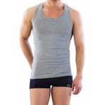 Emay Erkek Siyah Fit Kalıp Sporcu Kesim Atlet 12320-R, Siyah, S