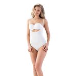 Emay Hamile Ten Göğsü Açık Slip Çıtçıtlı Body Dikişsiz Lohusa Korse, Bej, S