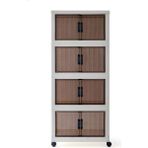 Emay Home Fold Go 4 Kat Katlanır Beyaz 127x55x31.7 cm Dolap