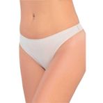 Emay Kadın Beyaz Yapıştırma Lazer Kesim String 2802, Beyaz, L