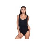 Emay Kadın Siyah Çıtçıtlı Toparlayıcı Body, Siyah, 3XL